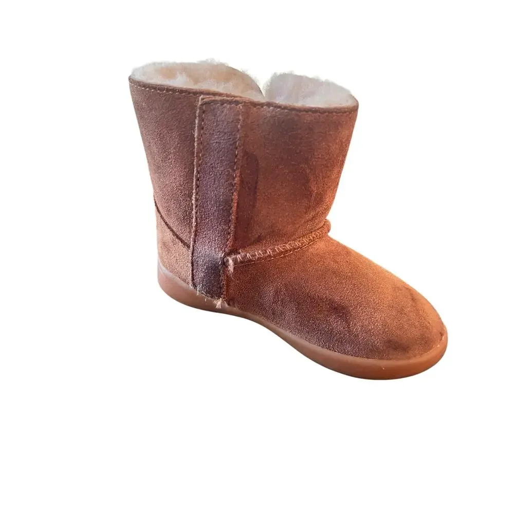 Ugg 6 toddler girl chestnut 1096089T keelan suede barncore boot